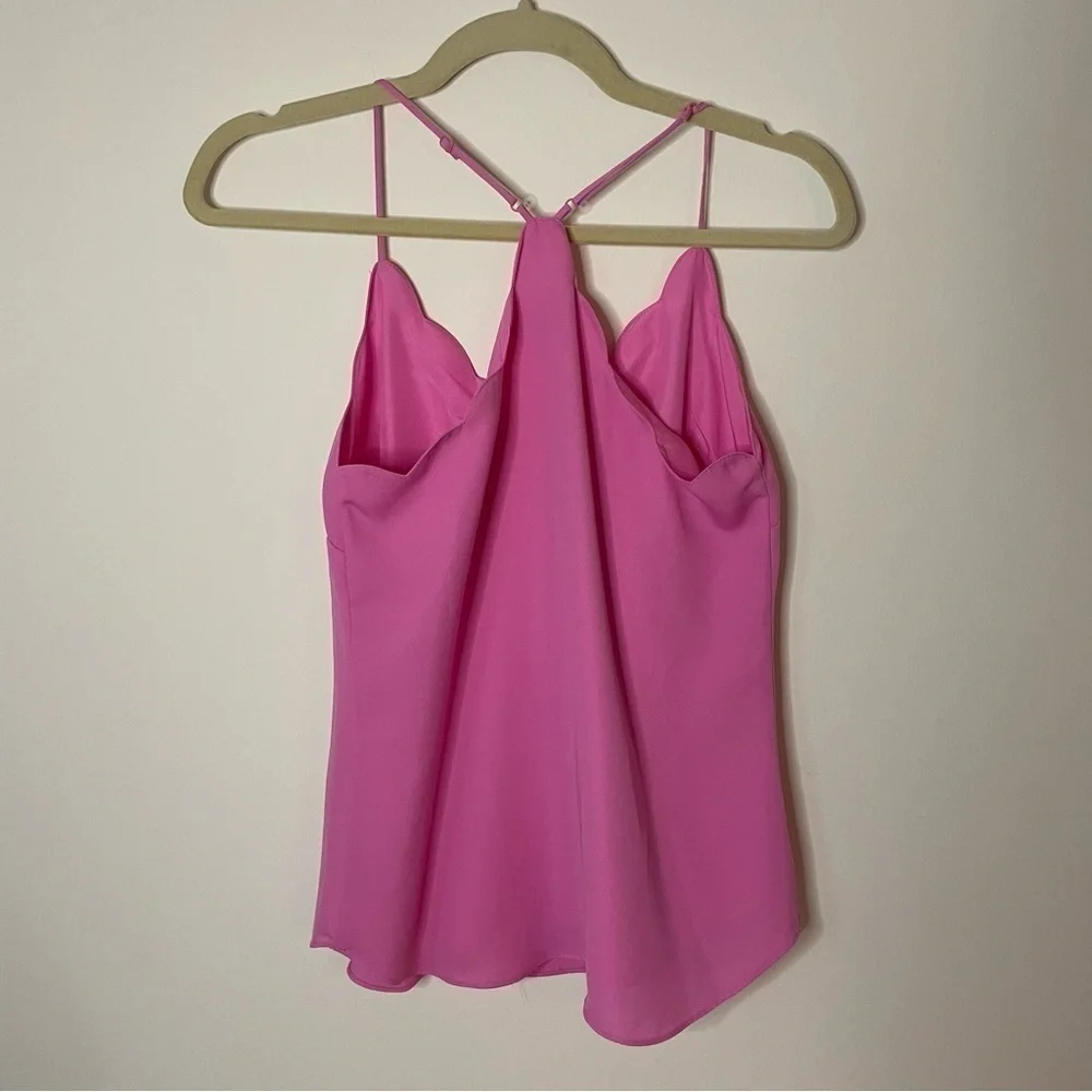 Women’s J.Crew pink scalloped tank top, size 0
